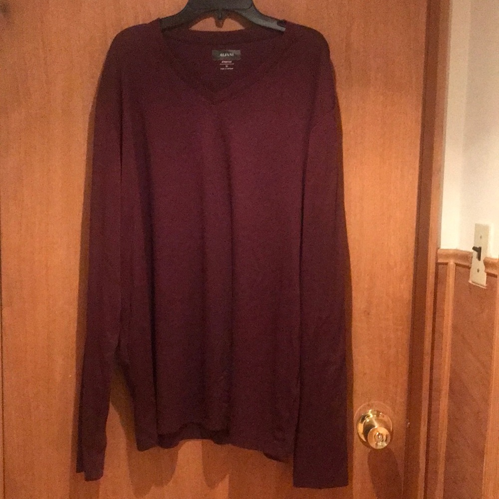 Alfani Men’s long sleeve stretch pullover shirt size XL